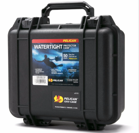 1200-BK - PELICAN CASE W/FOAM BLACK حقيبه
