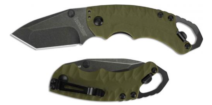 Kershaw SHUFFLE II Tanto OLIVE BLACKWASH