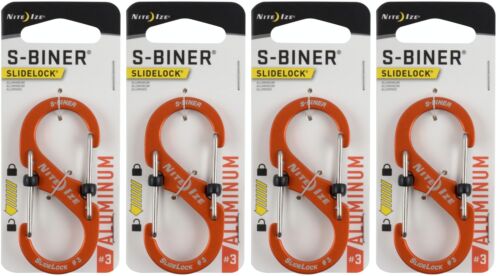 AZAM023 - Nite Ize S-Biner SlideLock #3 - حلقة تثبيت من الألومنيوم