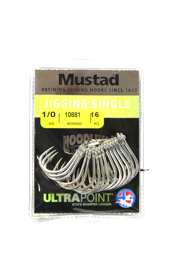 Mustad - Gig ging single Size 1/0