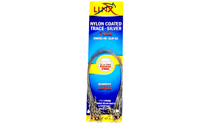 LINEX STEEL LEADER 9" 30LB STEEL
