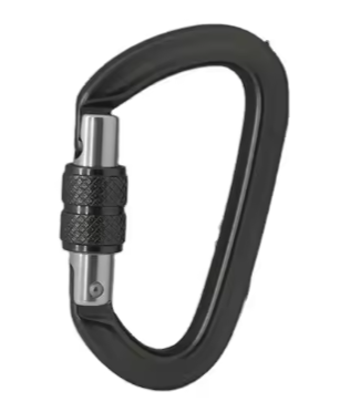 ZB6002 - Aluminium hook - D-shaped (Black)