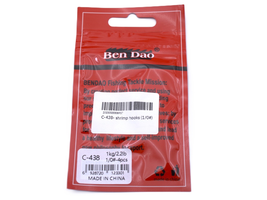 C-438- shrimp hooks
