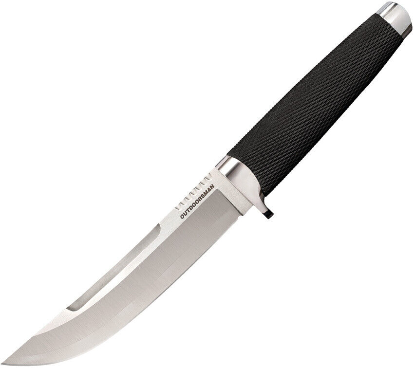 AZAM097 - Cold Steel Outdoorsman Fixed Blade Knife 6" Drop Point VG-10 San Mai Blade Kray-Ex Handle Black