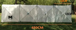 4.8m*1.2m رواق الخيمة