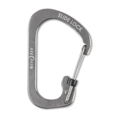 [AZAM081] Carabiner SlideLock No3 Coal (Stainless) Silver